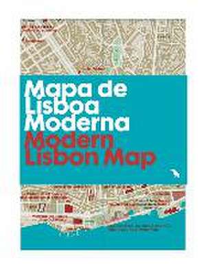 Mapa de Lisboa Moderna /Modern Lisbon Map de Elisa Pegorin