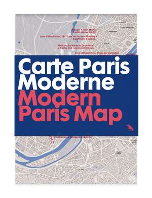 Modern Paris Map de Robin Wilson