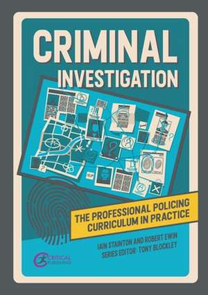 Criminal Investigation de Iain Stainton