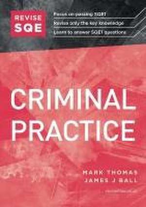 Revise SQE Criminal Practice de Mark Thomas