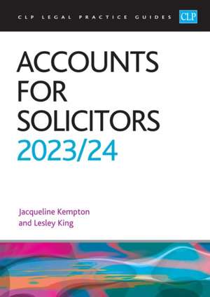 Accounts for Solicitors 2023/2024 de King