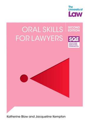 SQE2 Oral Skills for Lawyers 2e de Katherine Blow