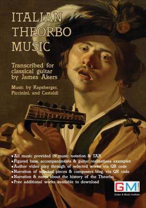 ITALIAN THEORBO MUSIC de James Akers