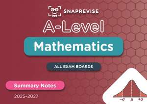 SnapRevise A-Level Maths Summary Notes de SnapRevise