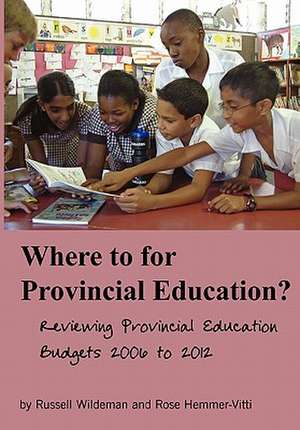 Where to for Provincial Education? de Russell Wildeman