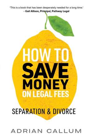 How to Save Money on Legal Fees de Adrian Callum