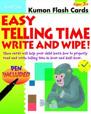 Easy Telling Time Write & Wipe de Kumon