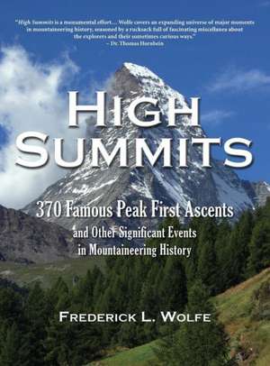 High Summits de Frederick L. Wolfe