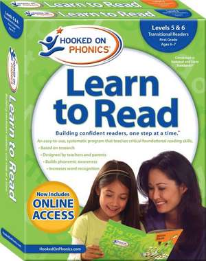 Hooked on Phonics Learn to Read - Levels 5&6 Complete, 3: Transitional Readers (First Grade Ages 6-7) de Hooked on Phonics