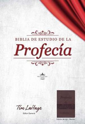 Rvr 1960 Biblia de Estudio de la Profecía Color Marrón Imitación Piel / Prophec Y Study Bible Brown Imitation Leather de Tim Lahaye