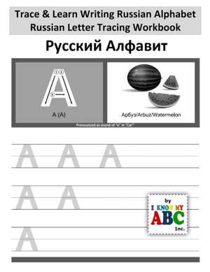 Trace & Learn Writing Russian Alphabet: Russian Letter Tracing Workbook de Harshish Patel