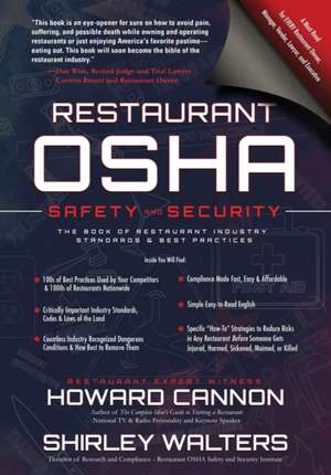 Restaurant OSHA Safety and Security de Howard Cannon