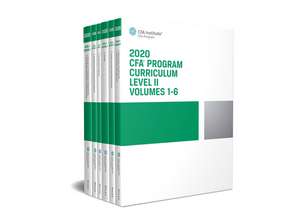 CFA Program Curriculum 2020 Level II Volumes 1–6 Box Set de CFA Institute