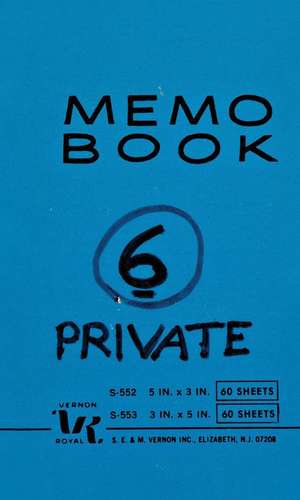 Lee Lozano: Private Book 6