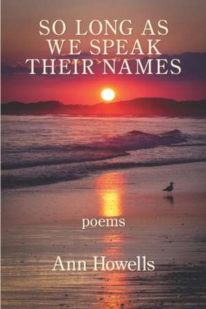 So Long As We Speak Their Names de Ann Howells