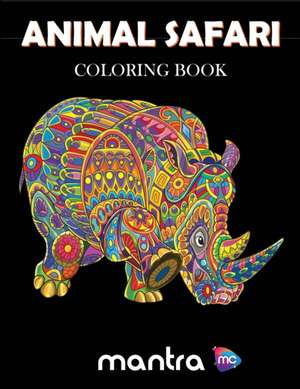 Animal Safari Coloring Book de Mantra