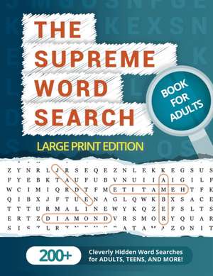 The Supreme Word Search Book for Adults - Large Print Edition de Word Search Puzzle Group