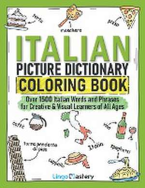 Italian Picture Dictionary Coloring Book de Lingo Mastery