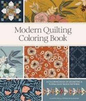 Modern Quilting Coloring Book – An Adult Coloring Book with Colorable Quilt Block Patterns and Removable Pages de Stephanie Sliwinski