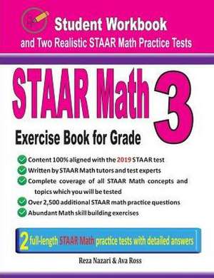 STAAR Math Exercise Book for Grade 3 de Reza Nazari