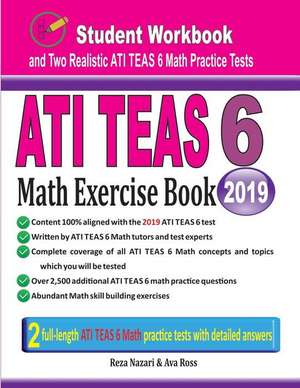 ATI TEAS 6 Math Exercise Book de Reza Nazari