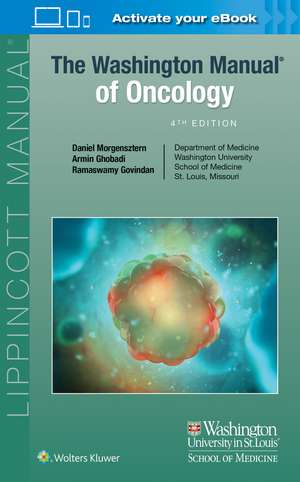 The Washington Manual of Oncology de Ramaswamy Govindan MD