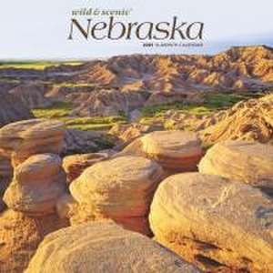 Nebraska Wild & Scenic 2025 12 X 24 Inch Monthly Square Wall Calendar Plastic-Free de Browntrout