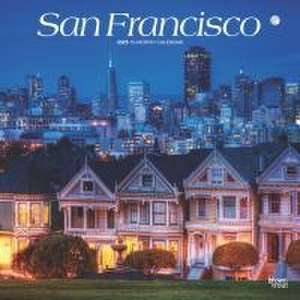 San Francisco 2025 12 X 24 Inch Monthly Square Wall Calendar Plastic-Free de Browntrout