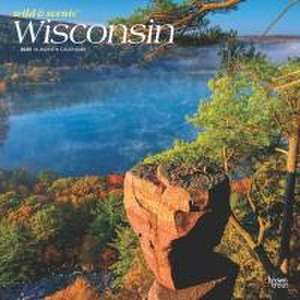 Wisconsin Wild & Scenic 2025 12 X 24 Inch Monthly Square Wall Calendar Plastic-Free de Browntrout