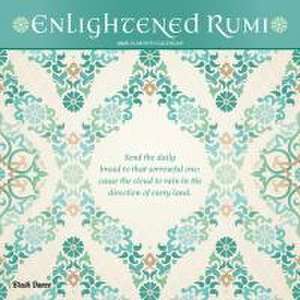 Enlightened Rumi 2025 12 X 24 Inch Monthly Square Wall Calendar Plastic-Free de Brush Dance