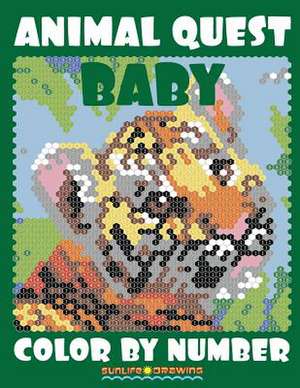 Baby Animal Quest Color by Number de Drawing, Sunlife