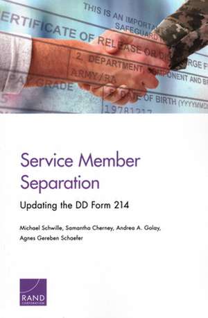 SERVICE MEMBER SEPARATION UPDPB de Andrea A Golay