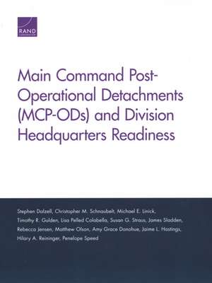 MAIN COMMAND POSTOPERATIONAL DPB de Michael E Linick