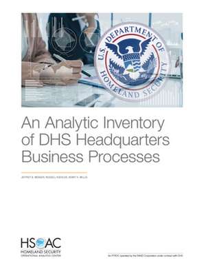 ANALYTIC INVENTORY OF DHS HEADPB de Henry H. Willis