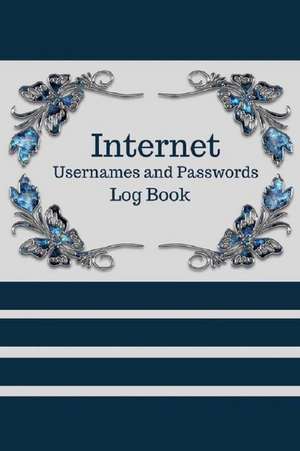 Internet Username and Password Log Book de Madrigal, Francisco