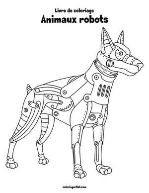 Livre de Coloriage Animaux Robots 1 de Nick Snels