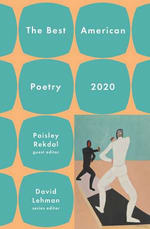 The Best American Poetry 2020 de David Lehman