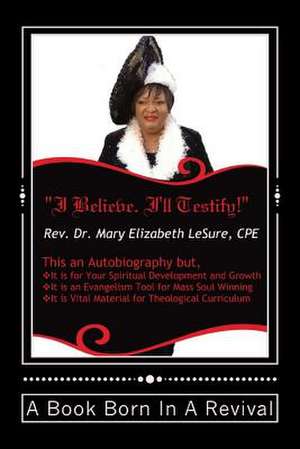 I Believe. I'll Testify! de Lesure, Rev Dr Mary Elizabeth