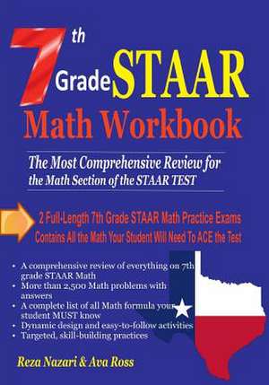 7th Grade Staar Math Workbook 2018 de Reza Nazari