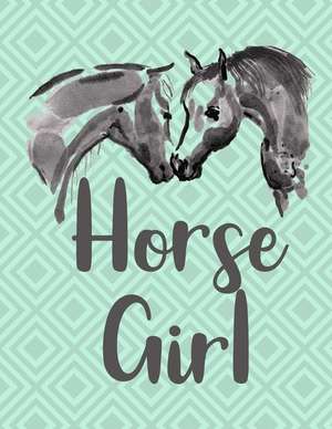 Horse Girl Notebook - Graph Paper, 4x4 Grid de Creations, Rengaw