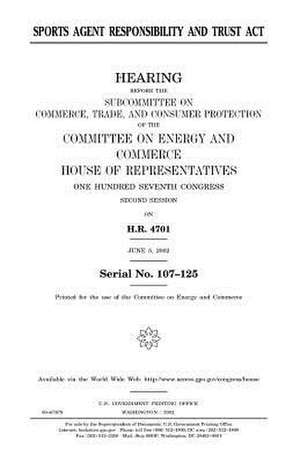 Sports Agent Responsibility and Trust ACT de United States Congress