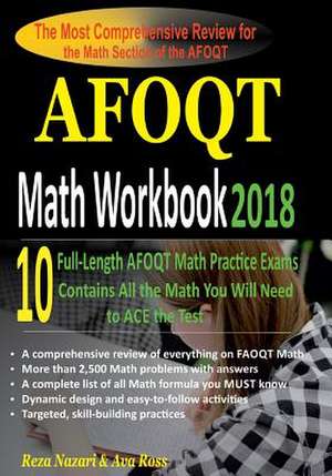 Afoqt Math Workbook 2018 de Reza Nazari