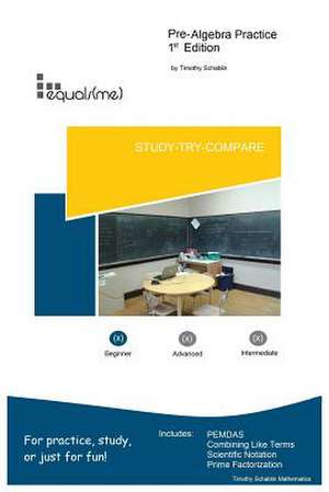 Equals(me) Pre-Algebra de Schablin, Timothy