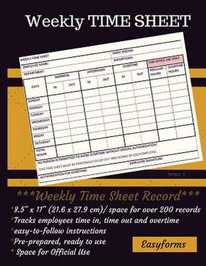 Weekly Time Sheets Series 1 de Inc, Easyforms