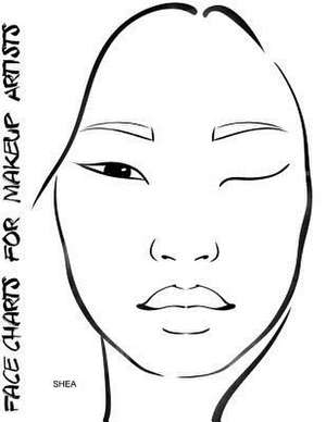 Face Charts for Makeup Artists Shea de Blake Anderson