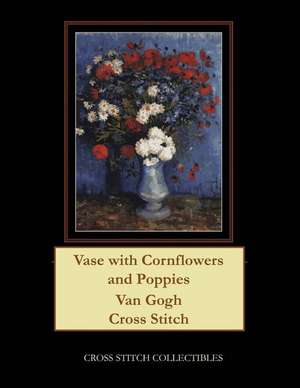 Vase with Cornflowers and Poppies de Collectibles, Cross Stitch