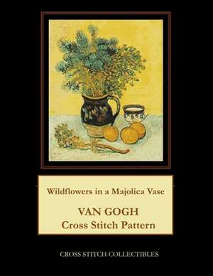 Wildflowers in a Majolica Jug de Collectibles, Cross Stitch