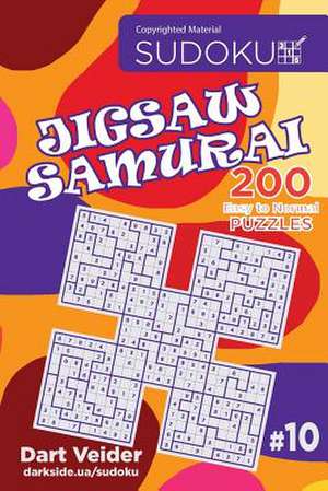 Sudoku Jigsaw Samurai - 200 Easy to Normal Puzzles 9x9 (Volume 10) de Veider, Dart