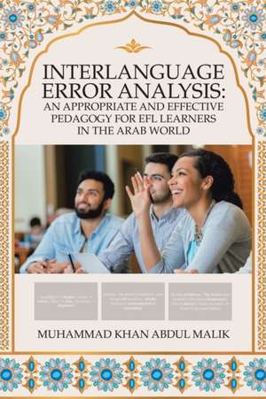Interlanguage Error Analysis de Muhammad Khan Abdul Malik