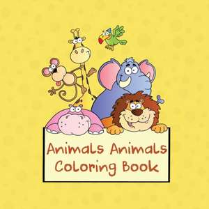 Animals Animals Coloring Book: 100-Page Coloring Book for Kids (Colouring Pad) de Journal Jungle Publishing